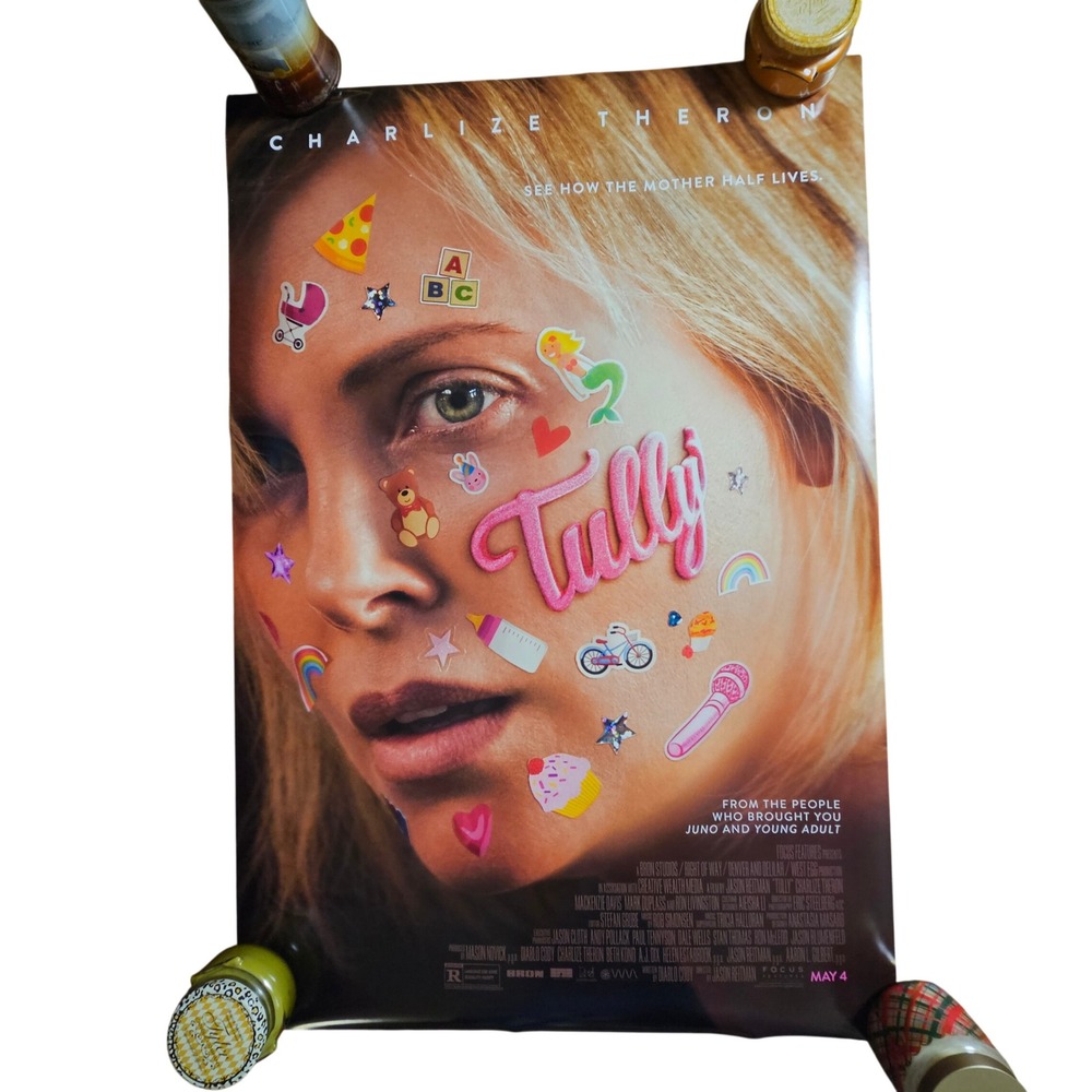 Tully 2018 Original Movie Poster 27x40 Charlize Theron Mackenzie Davis D/S